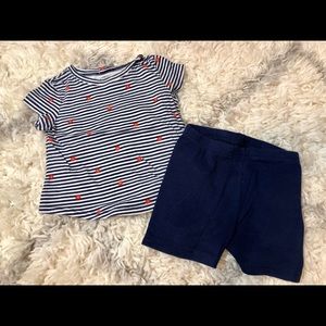 shirt with matching shorts